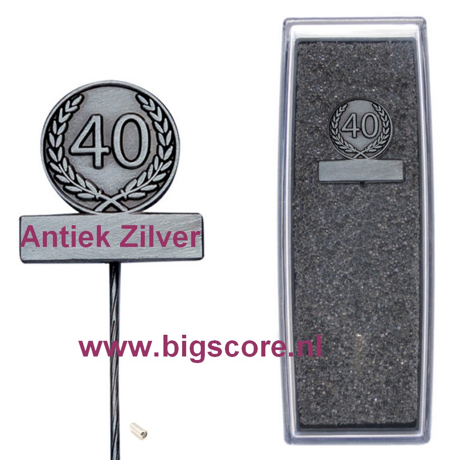 40 Jaar Jubileumspeldje Artnr. 53